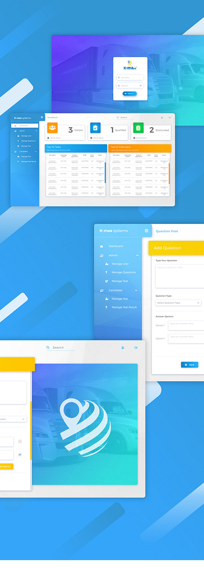 kmax systems dashboard ui ui ux webdesign