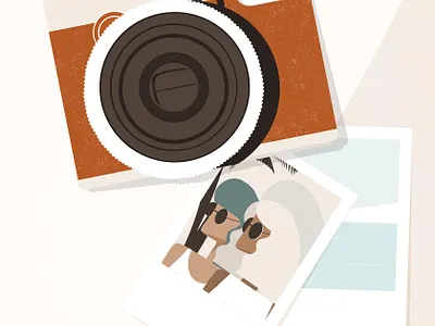 Polaroids digital editorial editorial illustration friends friendship holiday illustration photos polaroid summer travel vacation woman