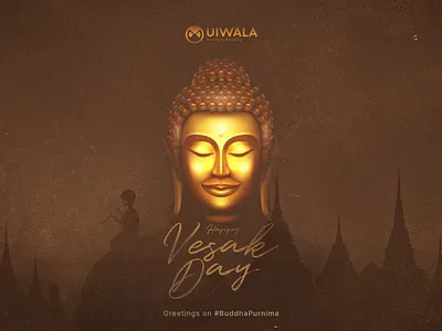 Buddha Purnima | Happy Vesak Day 2020 banner adobe illustrator advertising banner banner ad banner ads banner design branding buddha purnima buddhism buddhist creative creative design design gautam buddha graphics design ui design uiwala