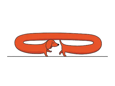 Sausage dog 03 black and red chasing tail cute dog cute illustration dachshund dachshund illustration dog art dog illustration dogs funny character funny dog funny illustration illustration illustration series sausage dog