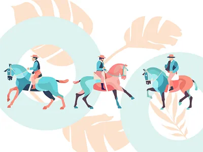 Spanish Horses domavaquera equestrian horse horseriding illustration spanishhorses