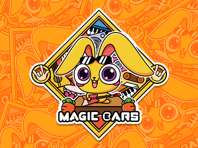 Magic ears T-shirt design illustration logo