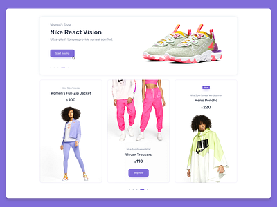 E-Commerce Shop - UI Concept - Banners concept concept design design fashion fashion brand illustration landing shot sketch ui ux web