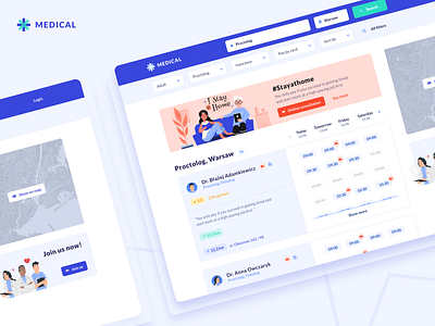 MedicalUI booking calendar date datepicker design doctor doctors hospital illustration medical medical care ui ux