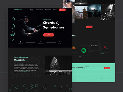 Music Festival landing page