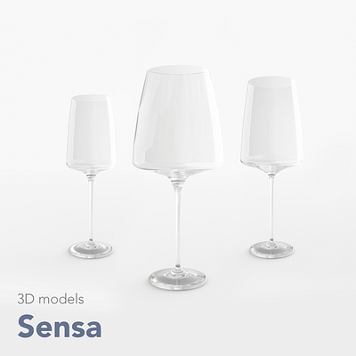 Schott Zwiesel - SENSA 3D glasses 3d 3d art 3d glasses 3d model 3d models cgi cinema 4d interior design octane octanerender photorealistic premium glasses