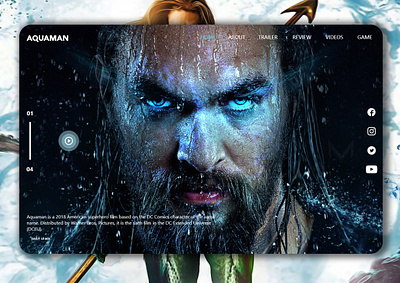 Aquaman concept UI app art branding daily ui dribbble film interaction design interaction dribble dribblers logo prototype ui ux vector web webdesign website