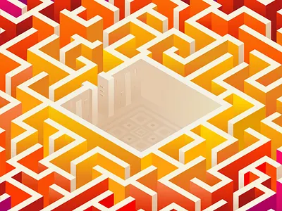 Maze Runner Inspo colors design illustration maze mazerunner rainbow