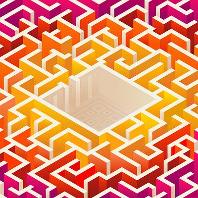 Maze Runner Inspo colors design illustration maze mazerunner rainbow