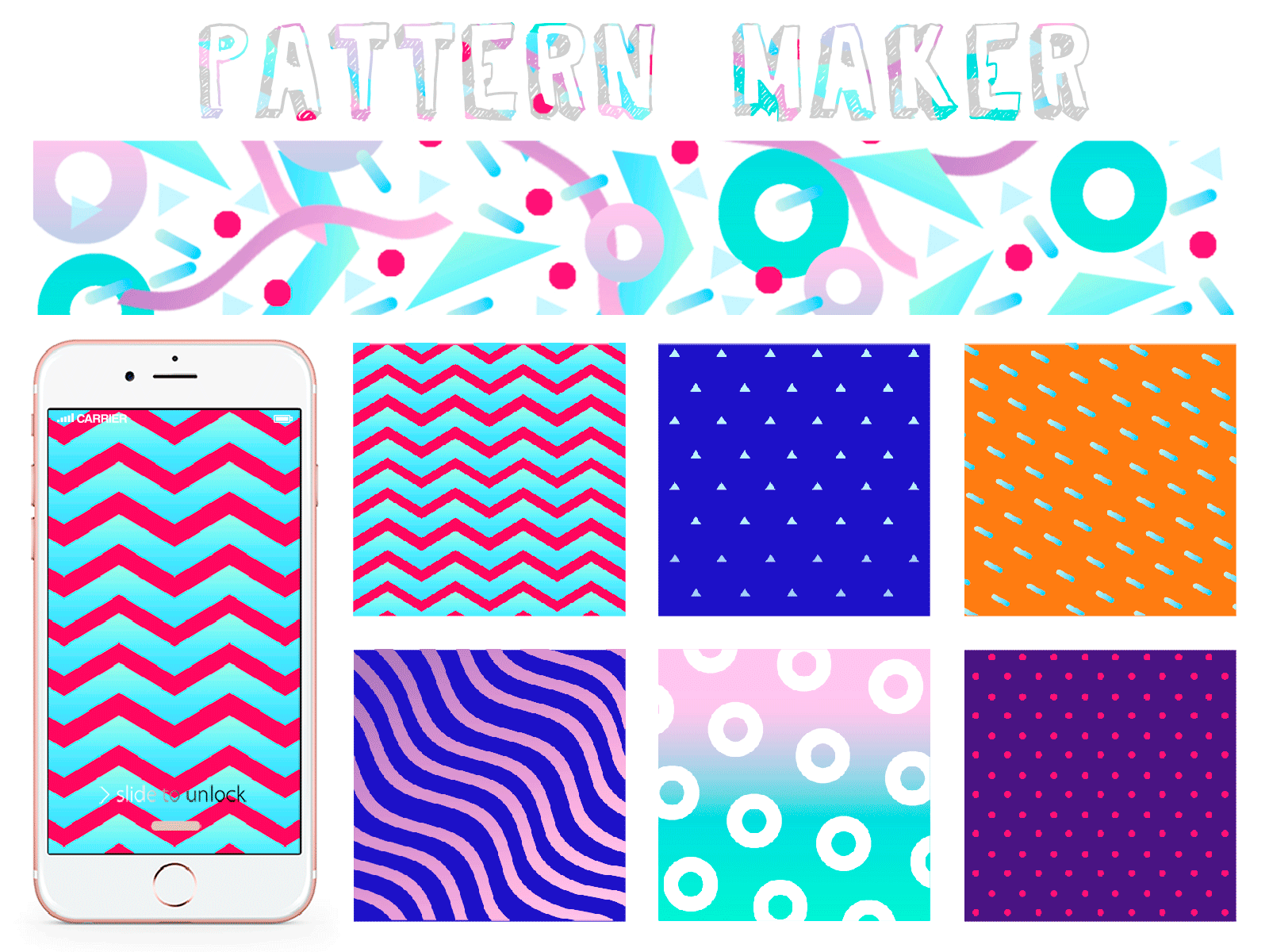 Gif Pattern colors design gif gifpattern graphic design illustration pattern photoshop wallpaper