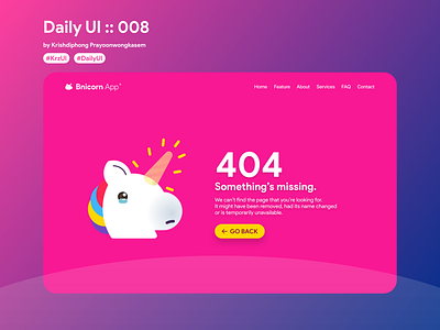 404 error page #dailyui #008 app blue branding dailyui design icon illustration logo pink purple typography userinterface vector web webdesign website