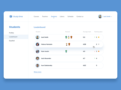 Leaderboard daily ui 019 dailyui dailyuichallenge design interface leaderboard ui uidesign ux web design