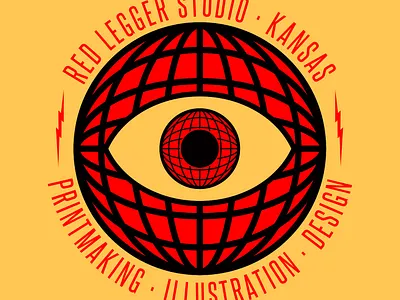 Red Legger Eye Logo art branding design illustration illustrator logo minimal vector