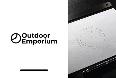 Outdoor Emporium - LOGO black branding design herbal leaf logo logo design logotype minimal minimalist minimalistic modern nature organic pot simple smart