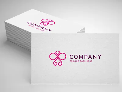 infinity butterfly logo template beauty boutique butterfly clothes cosmetics fashion fitness heart infinity logo love makeup monarch nail perfume salon spa template wellness woman