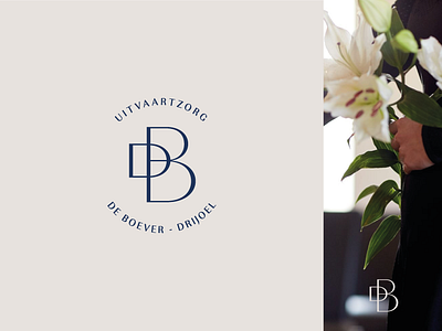 Logo Uitvaartzorg De Boever begrafenis crematie cremation dbd funeral funeralcare logo logodesign uitvaartzorg