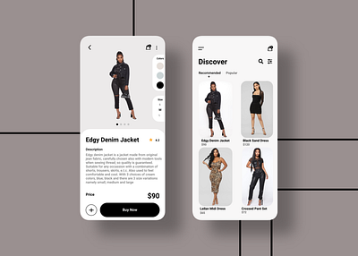 Fashion Ecommerce Store App app fashion brand product design typography uiuxdesign