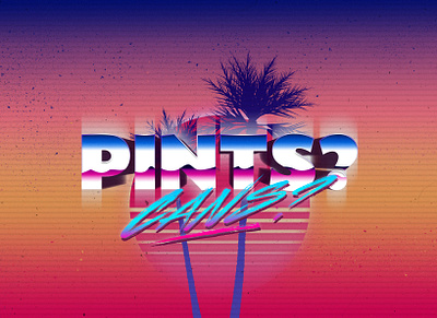 synthwave hopes 'n' dreams design synthwave typography