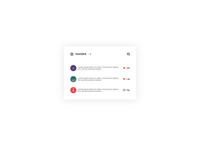DAY 044 - FAVORITES branding design flat illustration illustrator minimal ui ux vector web
