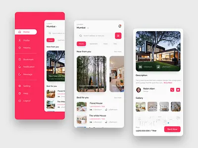 Property Rent App home search ux