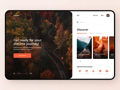 Travel Web Interface design designer designers travel travel agency travel app traveling ui ui ux uidesign uiux ux