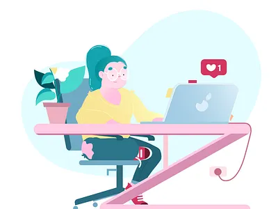 Raquel - Social Media art artist branding brazil characterdesign illustration illustrator ilustração media social socialmedia vector