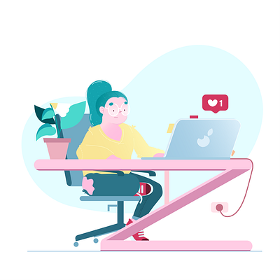 Raquel - Social Media art artist branding brazil characterdesign illustration illustrator ilustração media social socialmedia vector