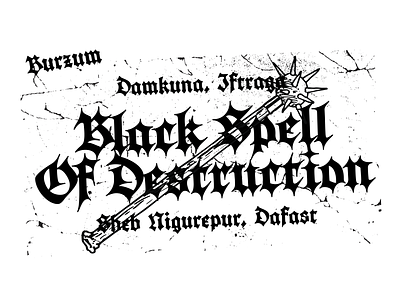 BlackSpell black metall blackletter burzum calligraphy font gothic lettering type typeface typemate