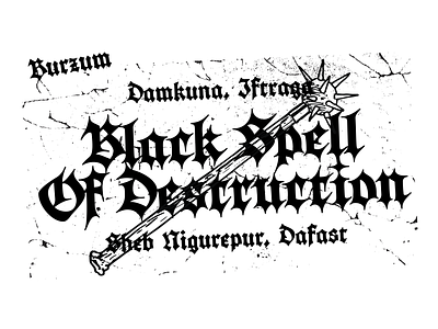 BlackSpell black metall blackletter burzum calligraphy font gothic lettering type typeface typemate
