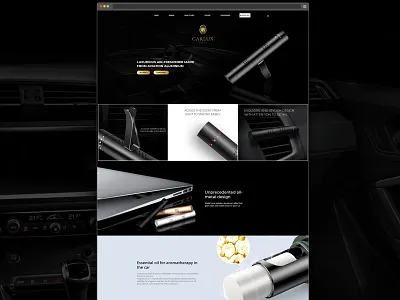 Automotive Landing Page agency branding brand design creative design design digital design landing page ui web design inspiration web development company web ui design