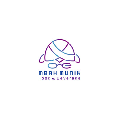 Mbah munik logo ( Blangkon shape logo ) design illustrator logo logo design logodesign vector