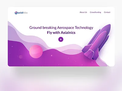 Aerospace Web UI aerospace aerotech design illustration ui web web design web site website website design