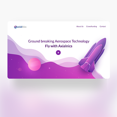 Aerospace Web UI aerospace aerotech design illustration ui web web design web site website website design