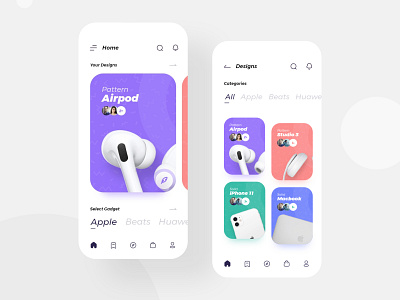 Case Craft App Concept app brand clean design e commerce flat minimal mobile ui ux