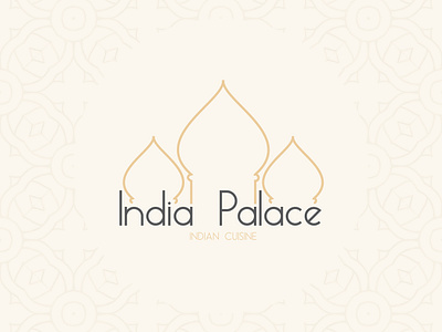 India Palace branding cuisine india indian indian cuisine logo logo design logotype palace