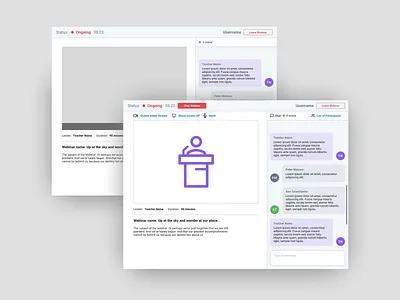 Webinar UI ui ux web web design webdesign webinar