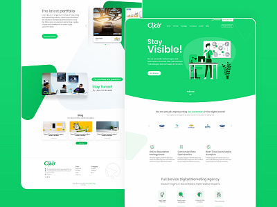 Digital Agency design flat illustration illustrator minimal ui ux vector web website