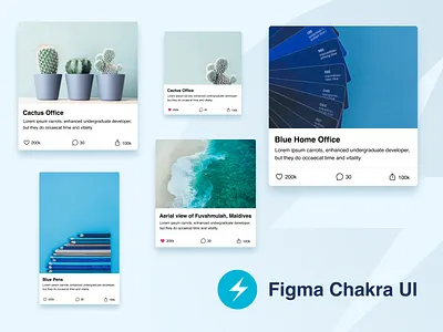 Figma Chakra UI - Example Use app button cards comment components design form images library like menu mobile share ui ui kit design ui kits uidesign uiux web web design