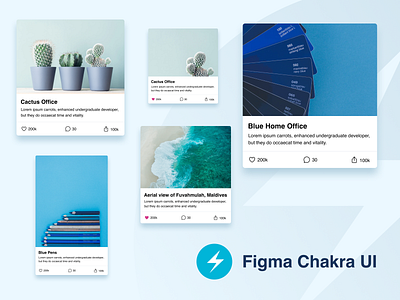 Figma Chakra UI - Example Use app button cards comment components design form images library like menu mobile share ui ui kit design ui kits uidesign uiux web web design