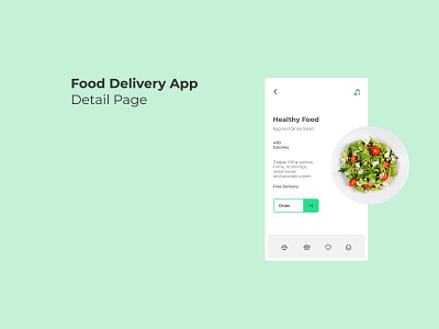 Food Delivery App app design minimal ui ux