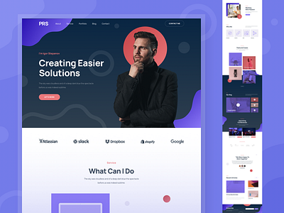 Personal Website Design adobe photoshop design illustration personal sketch ui ux vector website website design