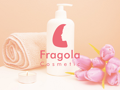 Fragola Cosmetic logo beauty bio brand and identity brand design brand identity design branding design cosmetic cosmetic logo cosmetic mockup cosmetics cure design design process fragola logo logo design logotype pink strawberry woman