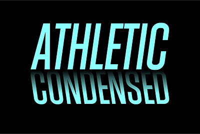 Athletic Condensed condensed condensed font font design graphicado type typeface