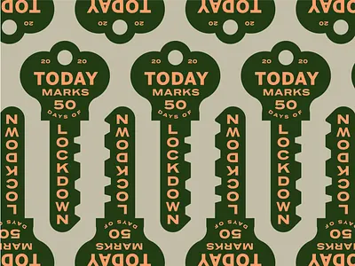 Lockdown badge design illustration key pattern retro type typography vector vintage vintage sign