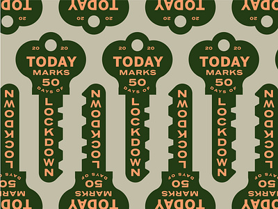 Lockdown badge design illustration key pattern retro type typography vector vintage vintage sign