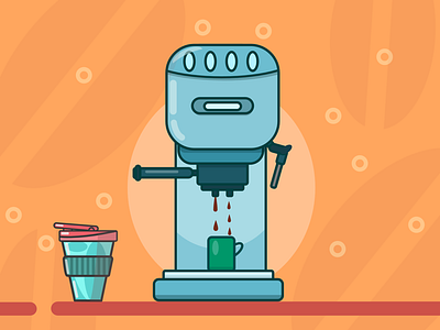 Coffee Time! affinity designer coffee coffee art coffee illustration coffee machine coffee mug coffee time graphic design ipad art ipad illustration vector art vector artist vector illustration