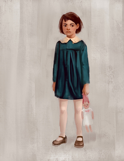 Tomboy in a dress book illustration bookcover character design children art children book illustration diversity illustration little girl tomboy