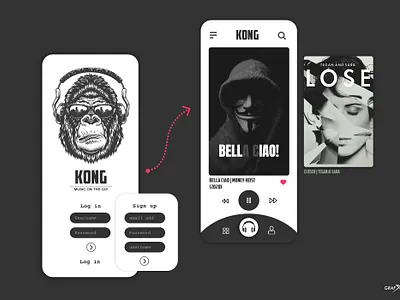 Minimal mobile UI adobe illustrator adobe photoshop adobephotoshop corona mobile ui mobileapp music app music art quarantine uidesign uiux ux design webdesign