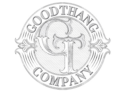 Goodthang logo sketches - Options lettering monogram victorian