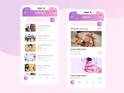 Beaty Salon Apps UI/UX Design apps clean ios modern ui user experience designer user experience ux user interface design ux